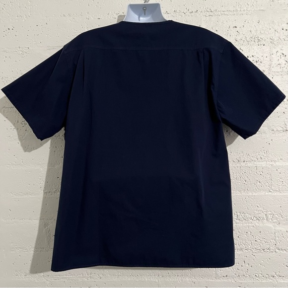 Carhartt Mens Scrubs Shirt XL Blue Short Sleeve Rip Stop V Neck G8 - Picture 5 of 6
